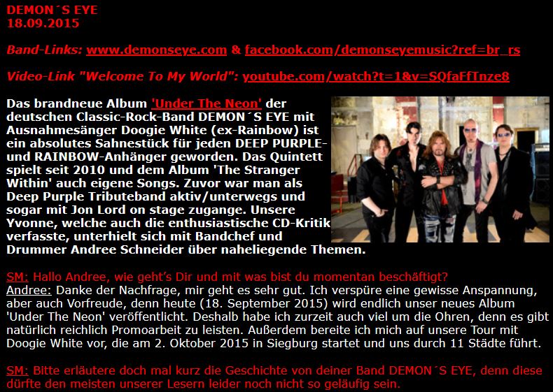 Ein weiteres Interview: