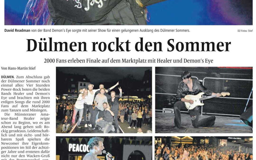 Schöner Bericht über das Konzert am Samstag aus der Dülmener Zeitung