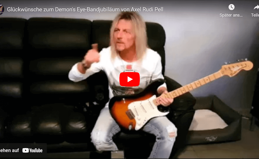 Glückwünsche zum Bandjubiläum von Axel Rudi Pell!