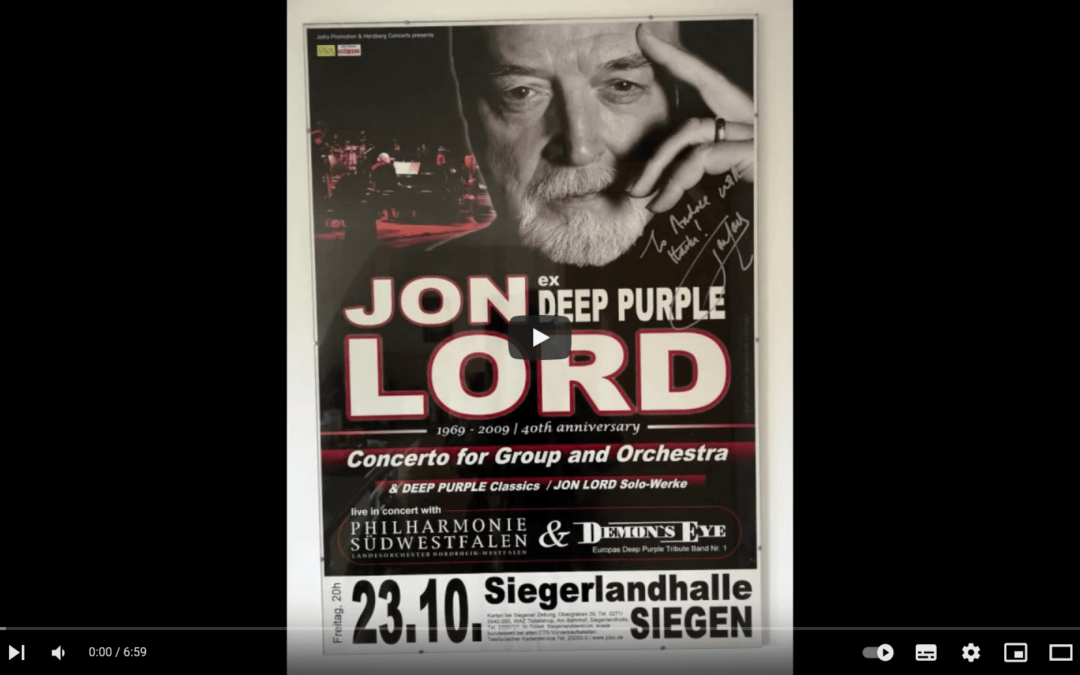 Heute vor 10 Jahren: Unser erstes Konzert mit Jon Lord