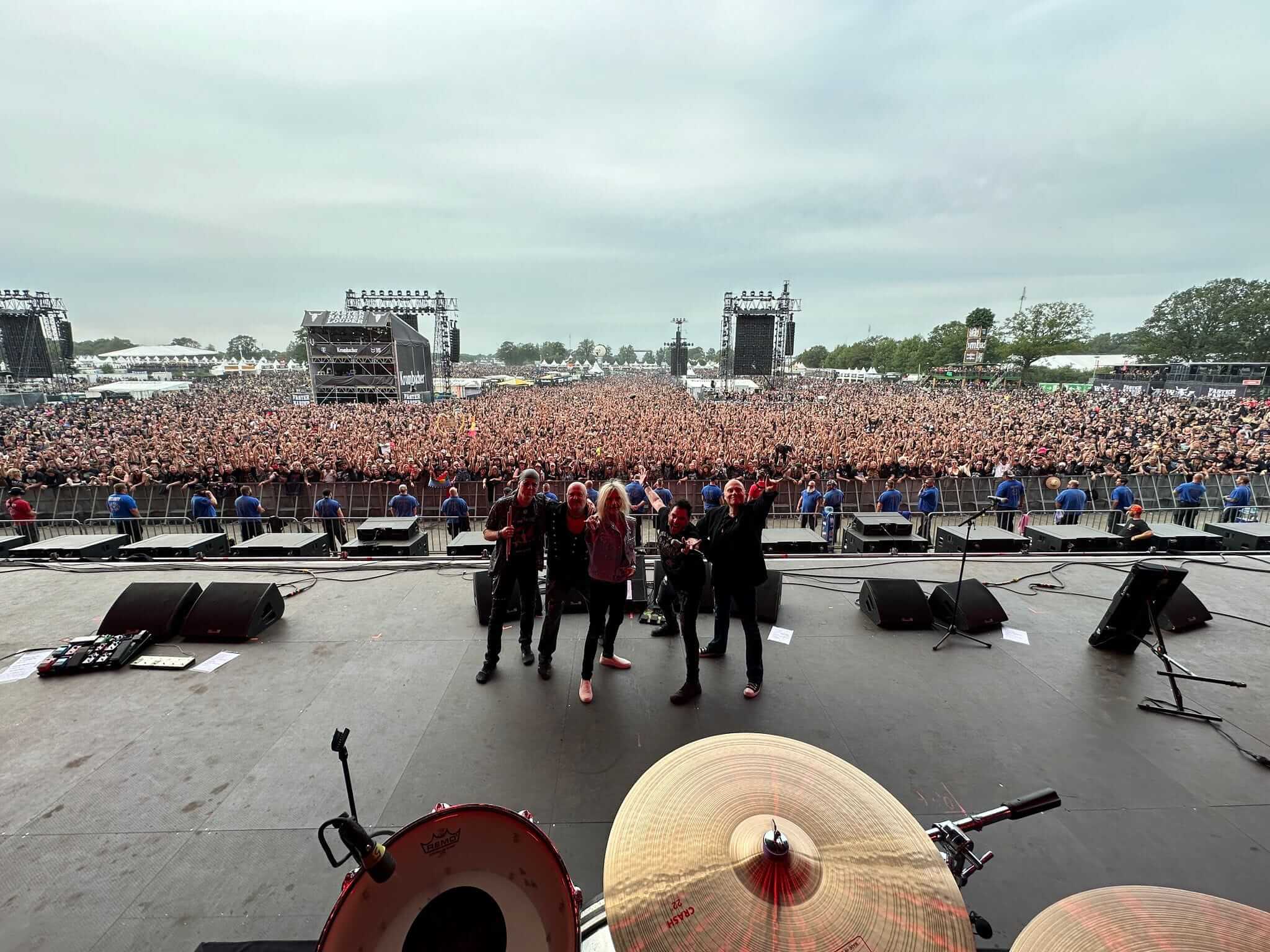 Andree in Wacken als Drummer für Axel Rudi Pell, 2024. Foto: Jochen Römer