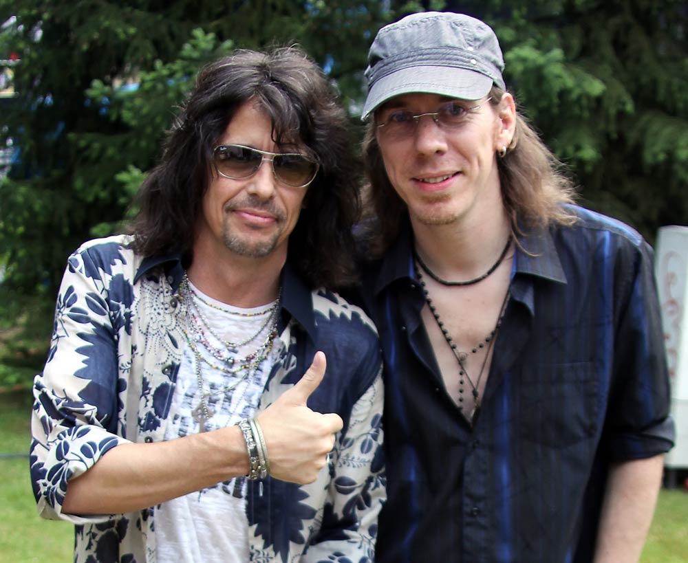 Kelly Hansen (Foreigner) & Andree, 2009, Wiehl. Foto: Moni Kircher